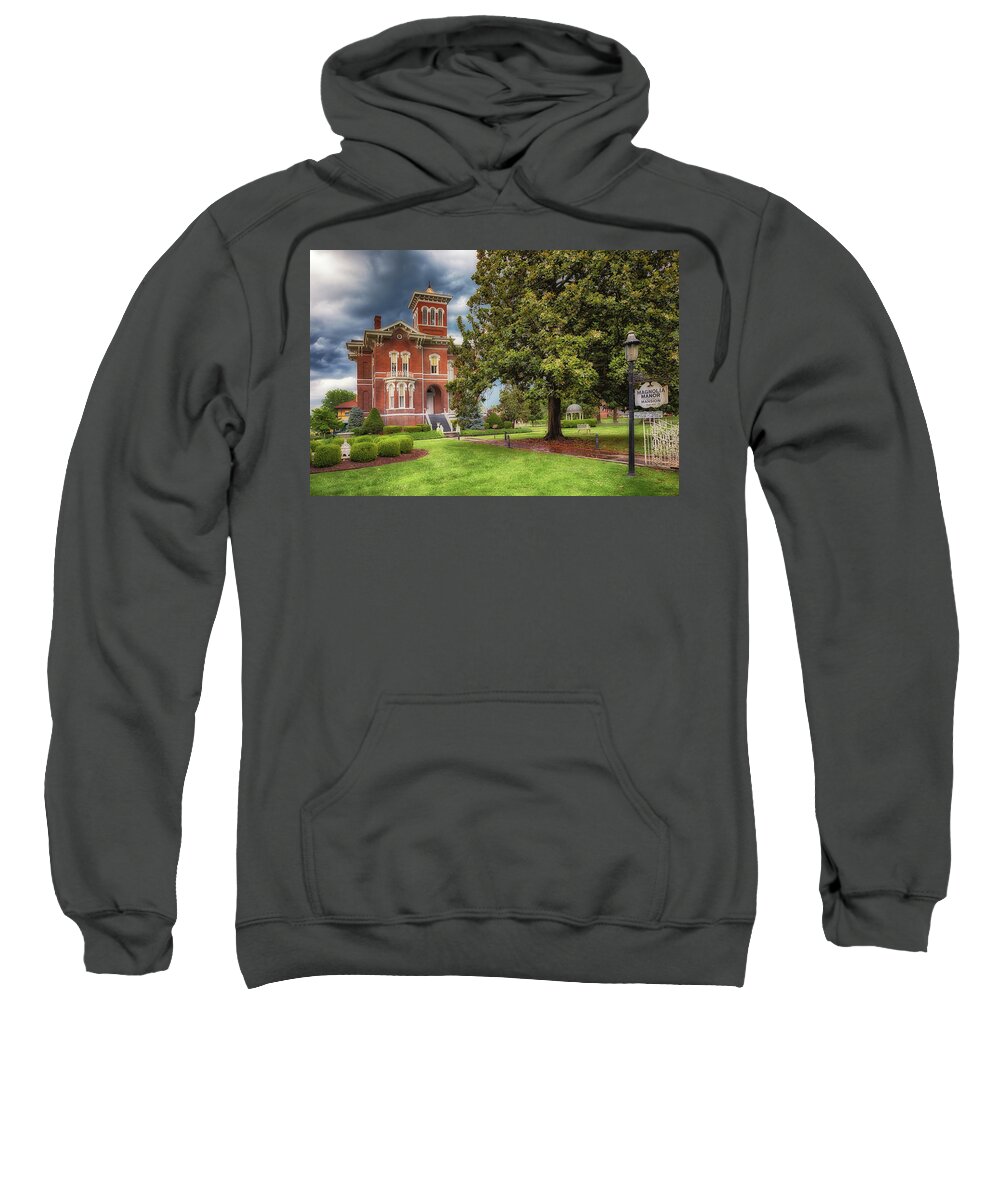 Magnolia Manor Sweatshirt featuring the photograph Magnolia Manor by Susan Rissi Tregoning
