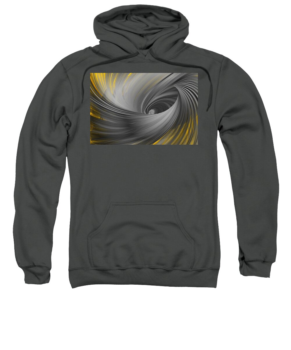 Yellow Sweatshirt featuring the painting Majestic Soar by Lourry Legarde