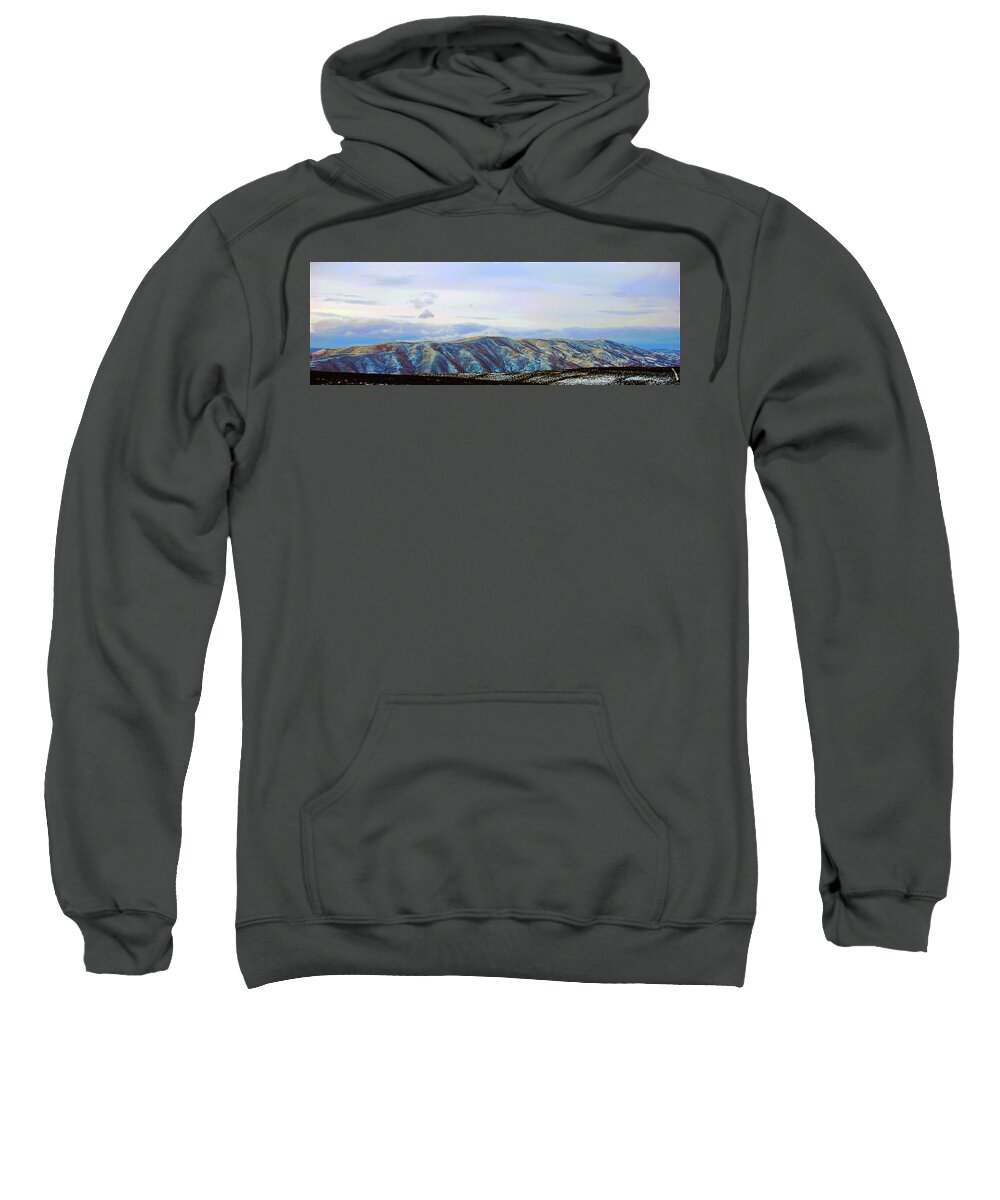 Snow Sweatshirt featuring the photograph Manastash Morning Dusting by Brian O'Kelly