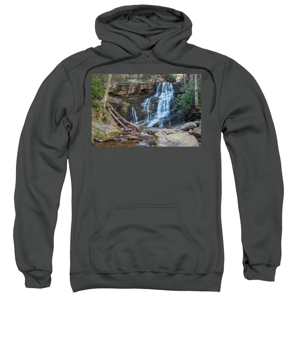 Margarette Falls Sweatshirt featuring the photograph Margarette Falls by Chris Berrier