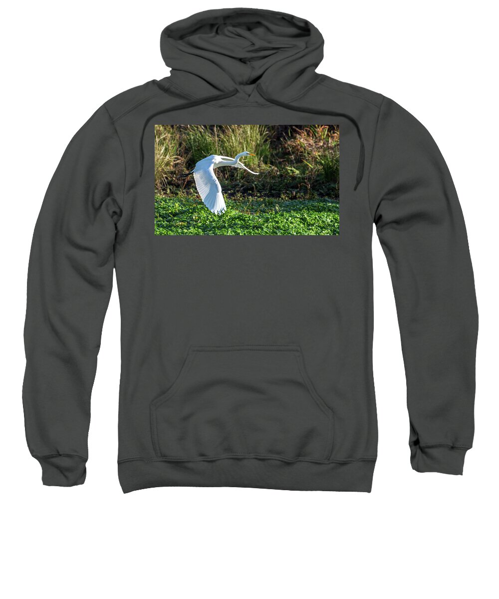 2015 Sweatshirt featuring the photograph Marshy Flight by Kevin Dietrich