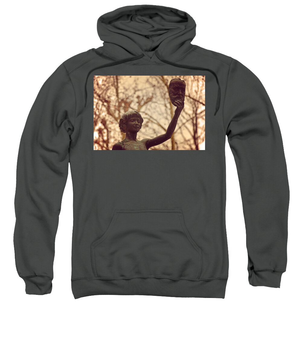 France Sweatshirt featuring the photograph Mask seller by Valerie Dauce