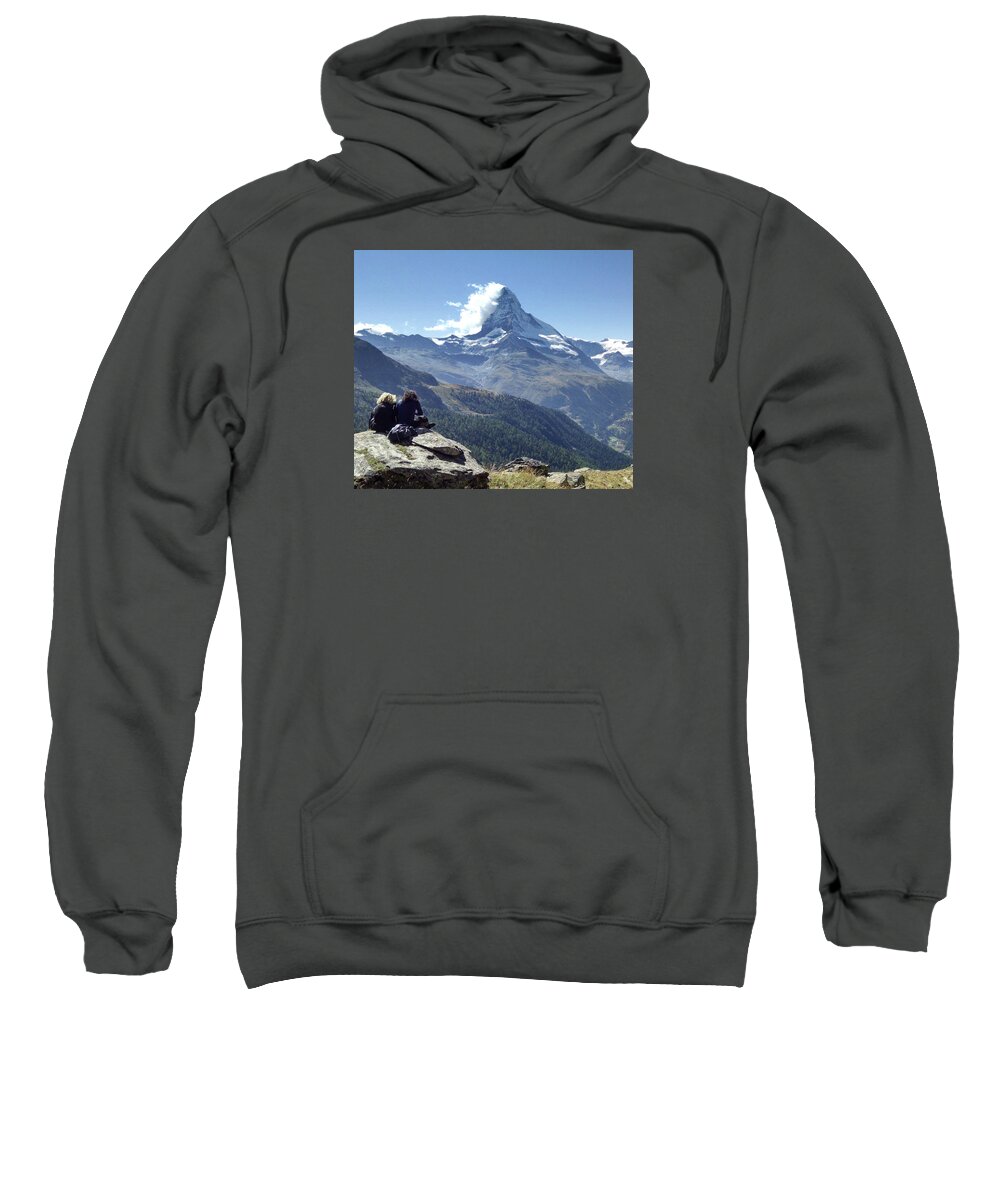 Zermatt Sweatshirt featuring the photograph Matterhorn of Zermatt by George Harth