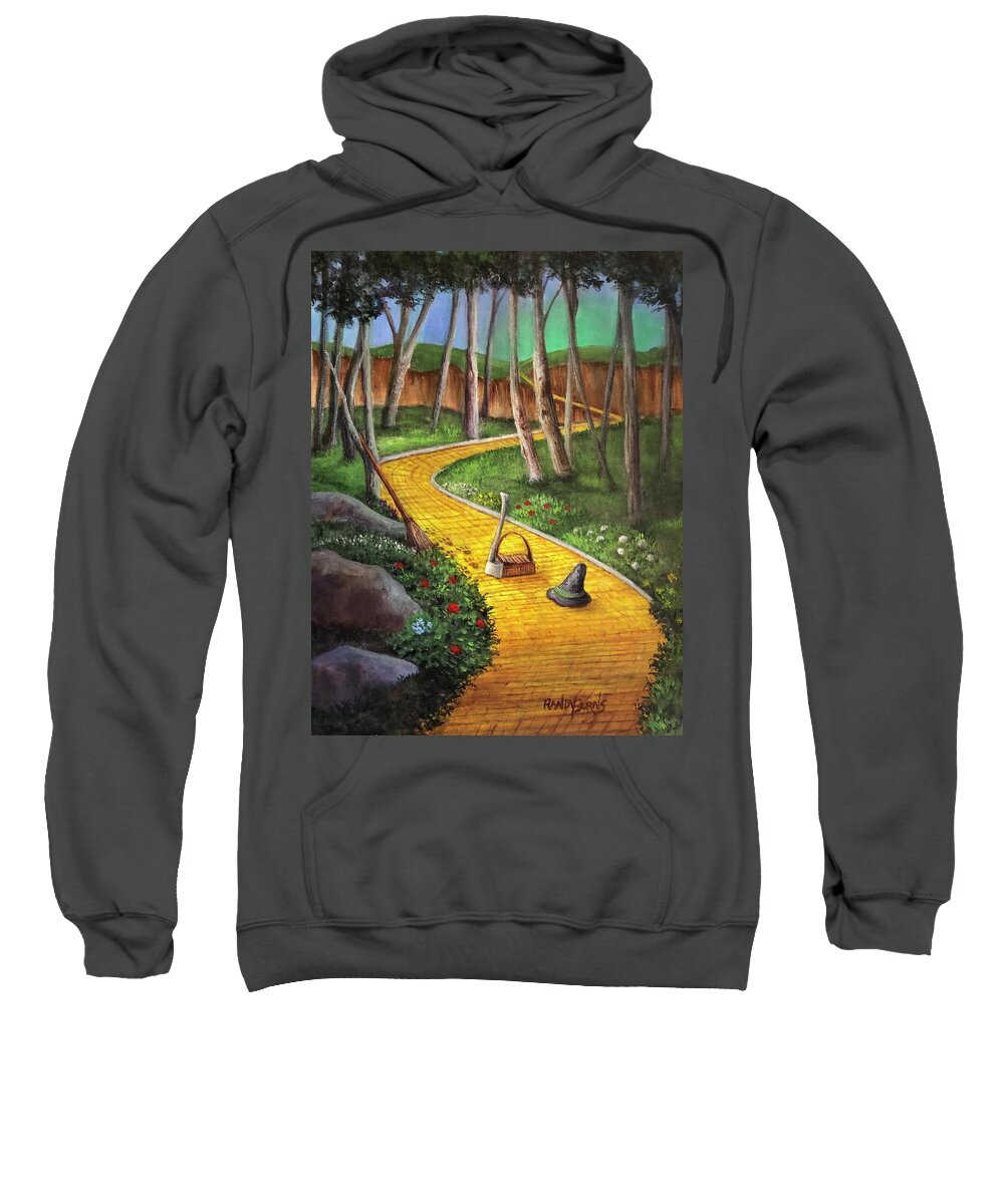 Oz: The Great And Powerful Sweatshirt featuring the painting Memories Of Oz by Rand Burns