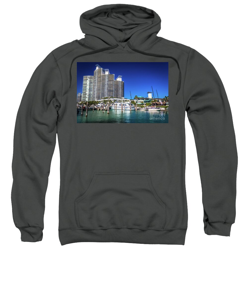 Miami Sweatshirt featuring the photograph Luxury Yachts Artwork 4573 by Carlos Diaz