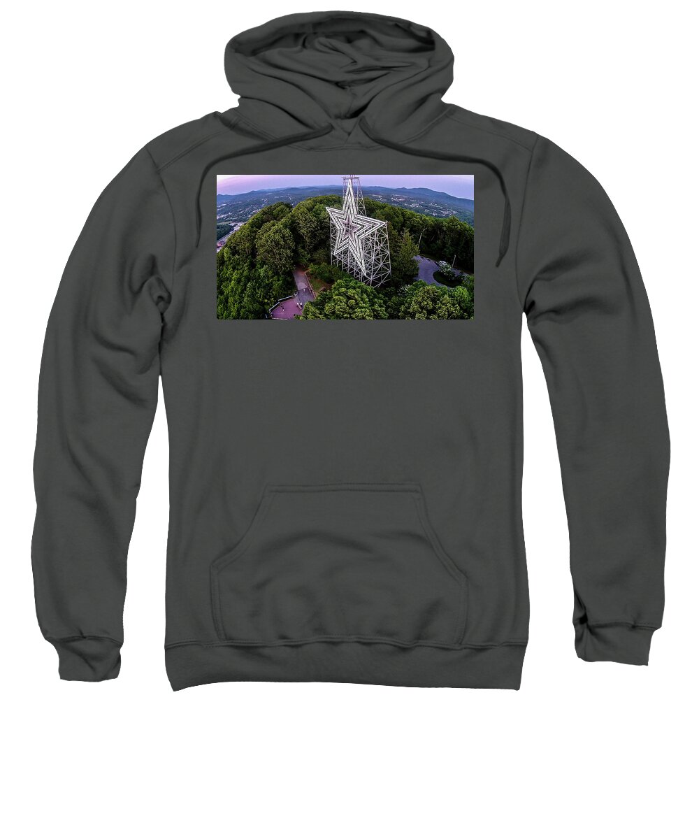Mill Mountain Sweatshirt featuring the photograph Mill Mountain 4 by Star City SkyCams