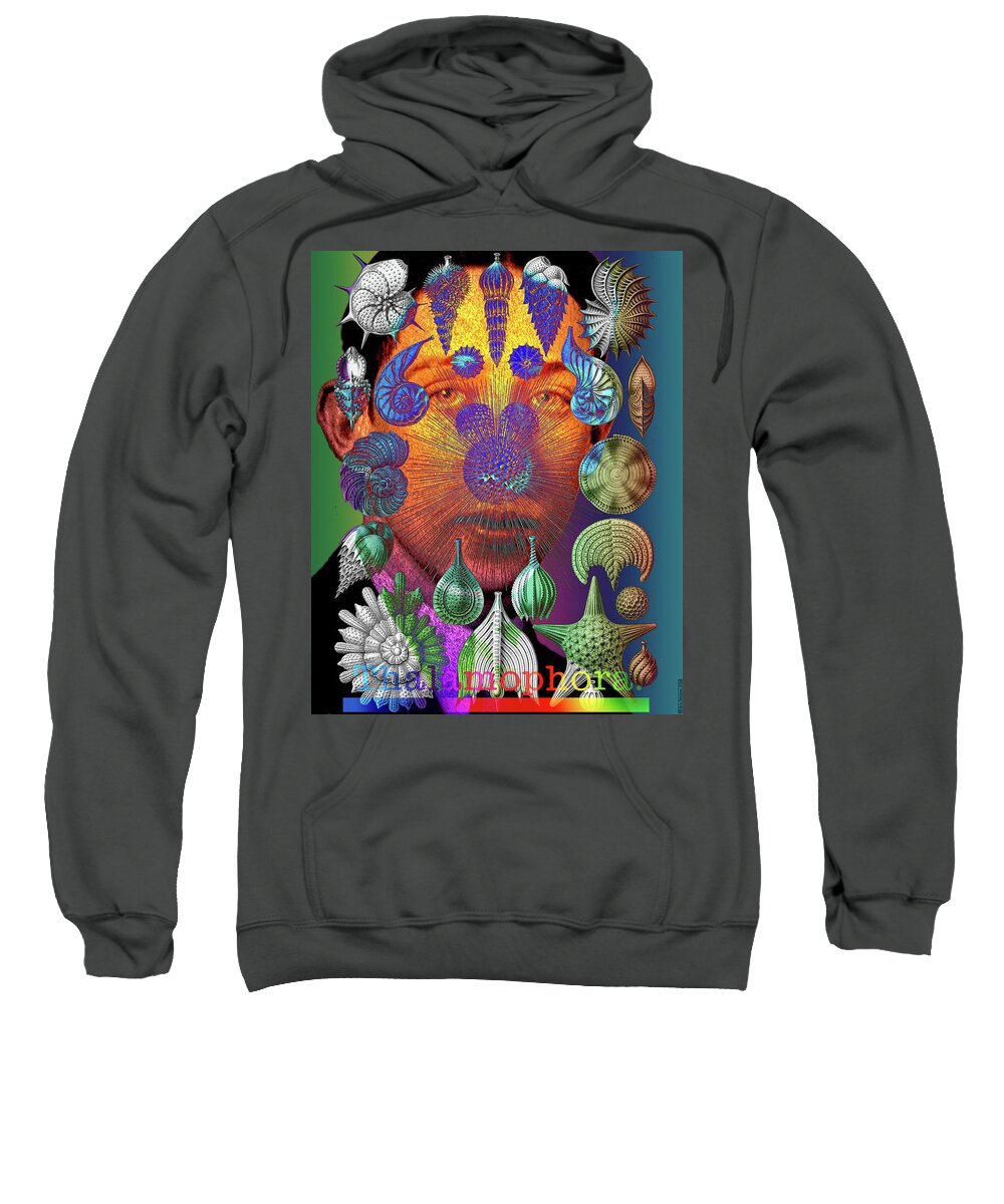 Digital Collage Sweatshirt featuring the digital art Mister Thalamophora by Eric Edelman