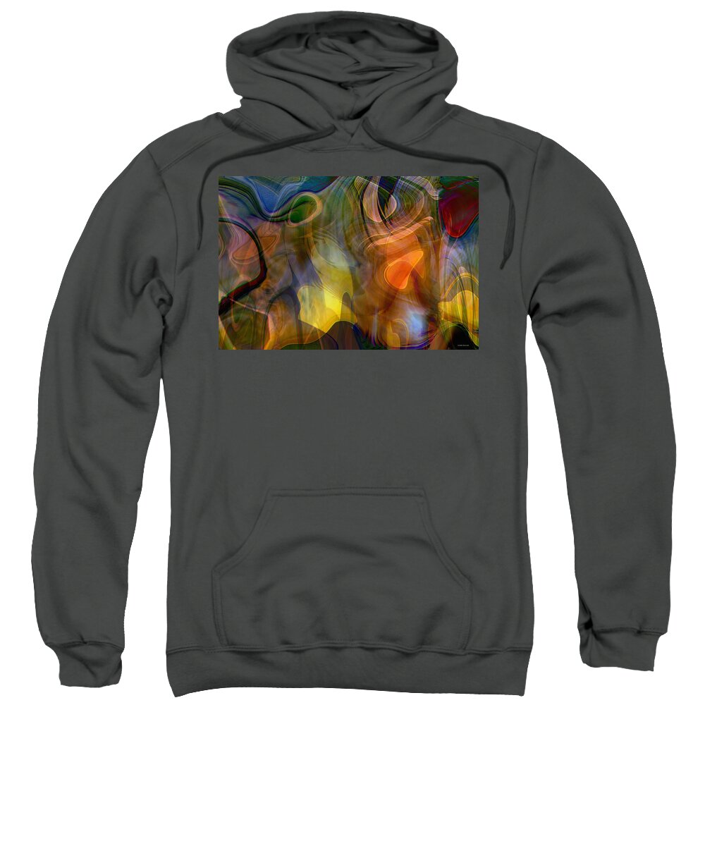 Mixed Emotions Sweatshirt featuring the digital art Mixed emotions by Linda Sannuti