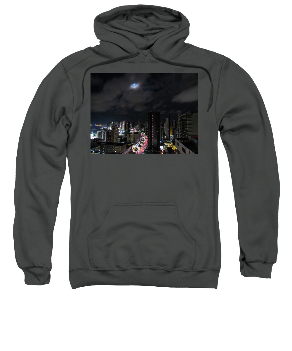 Architecture And Building Sweatshirt featuring the photograph Moonlight by Cesar Vieira