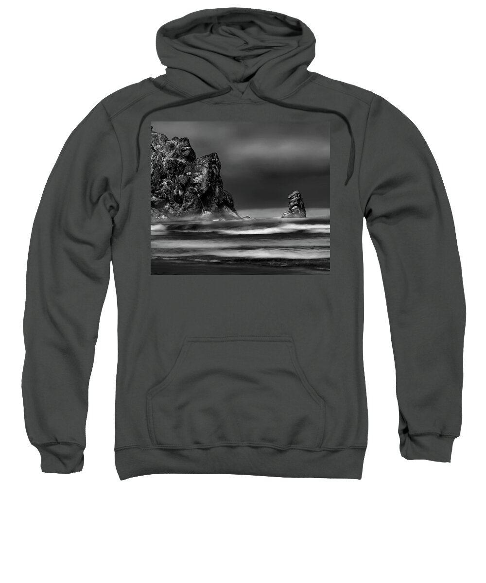 Hiking Sweatshirt featuring the photograph Morning Swell by Denise Dube