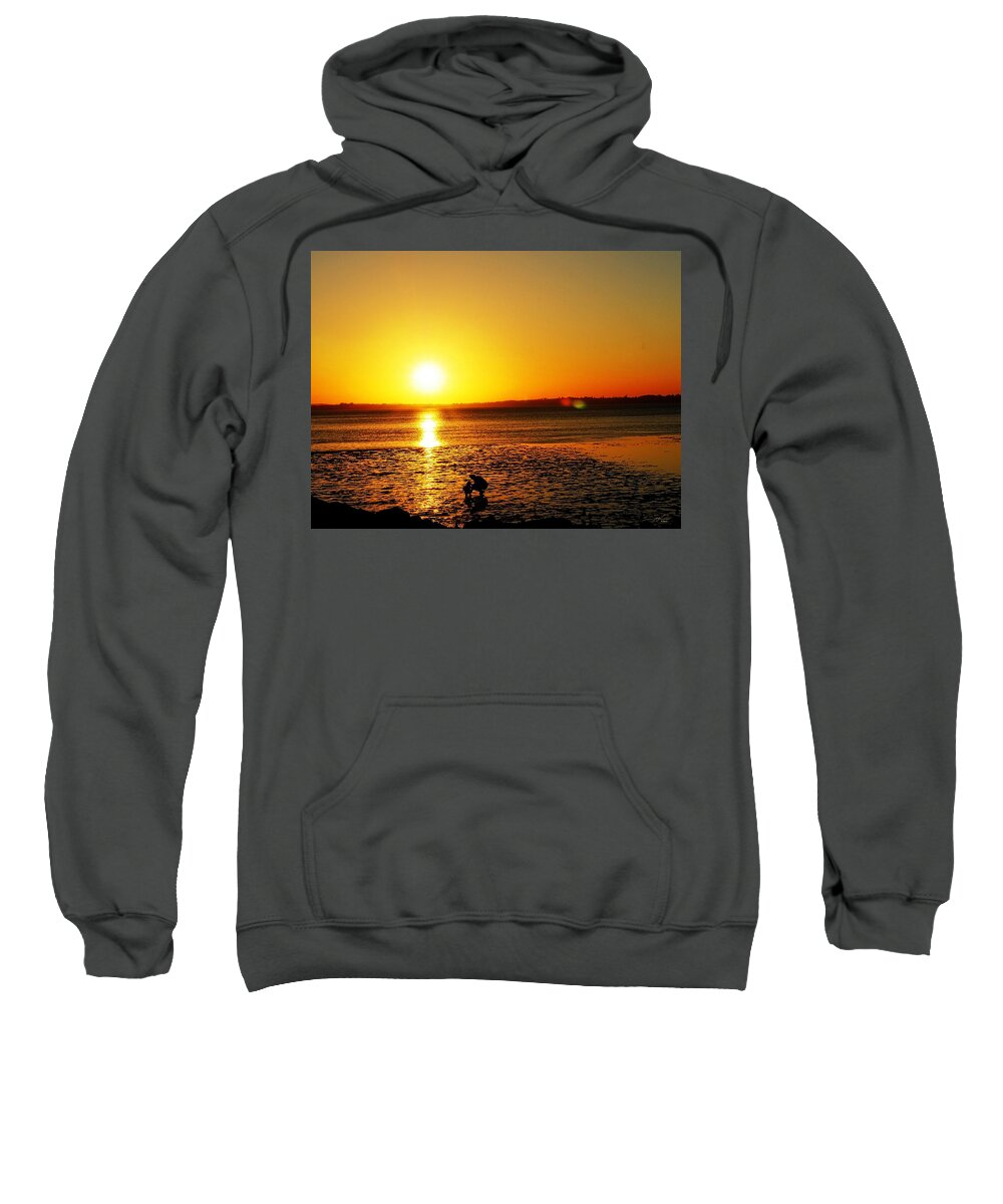 Landscape Sweatshirt featuring the photograph Mother Daughter Sunset by Michael Blaine