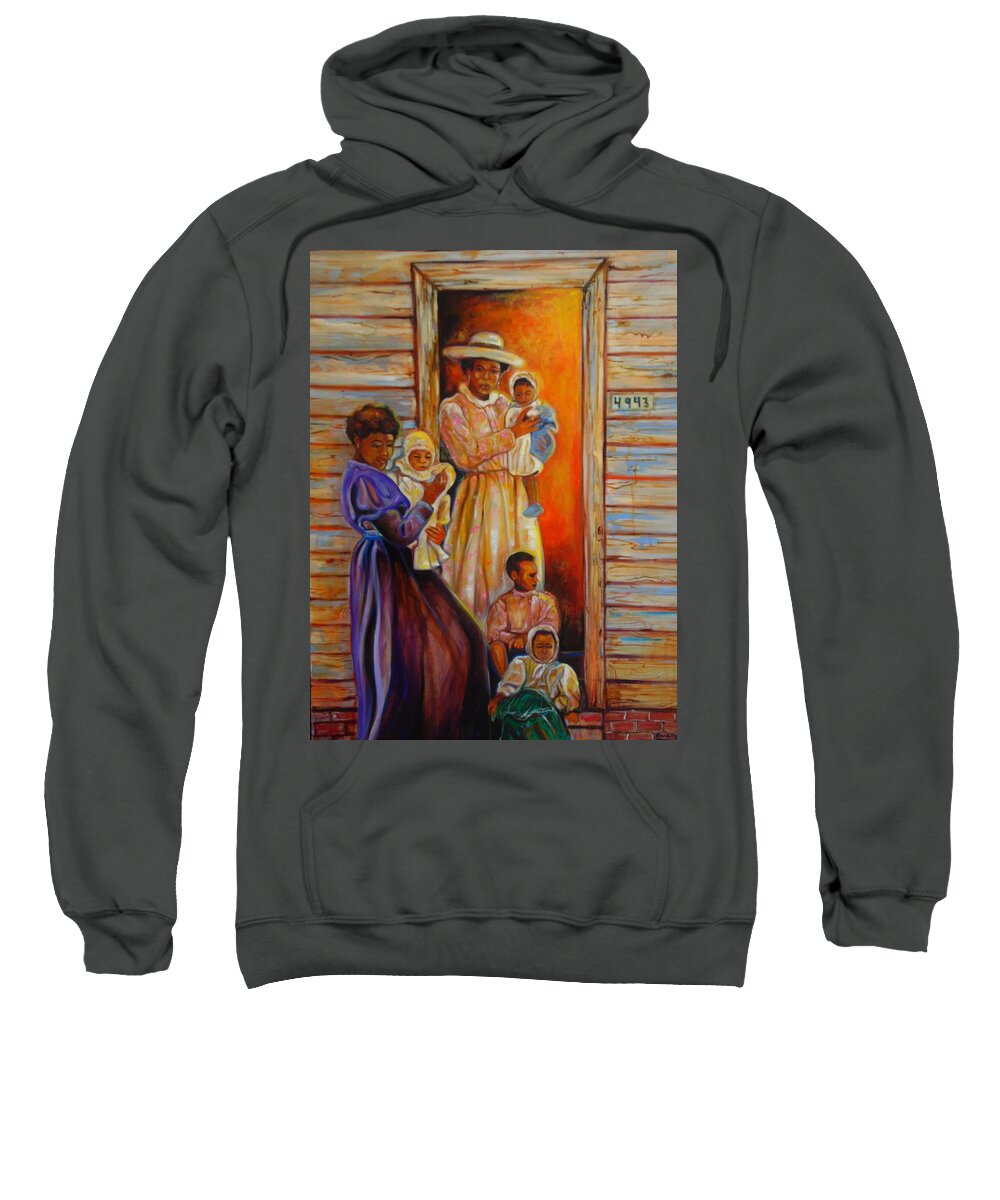 Contemporary Sweatshirt featuring the painting Mother by Emery Franklin