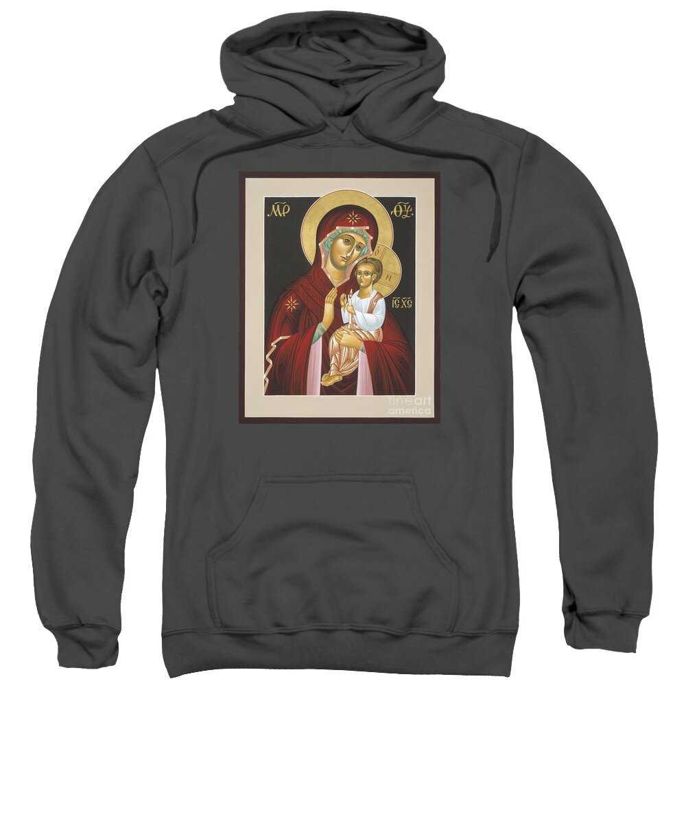 Mother Of God Light In All Darkness Sweatshirt featuring the painting Mother of God Light In All Darkness 016 by William Hart McNichols