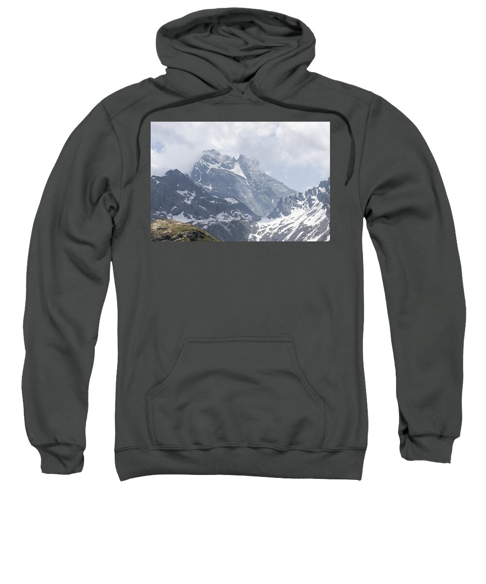 Mountain Landscape Sweatshirt featuring the photograph Mount Viso - Italian Alps by Paul MAURICE