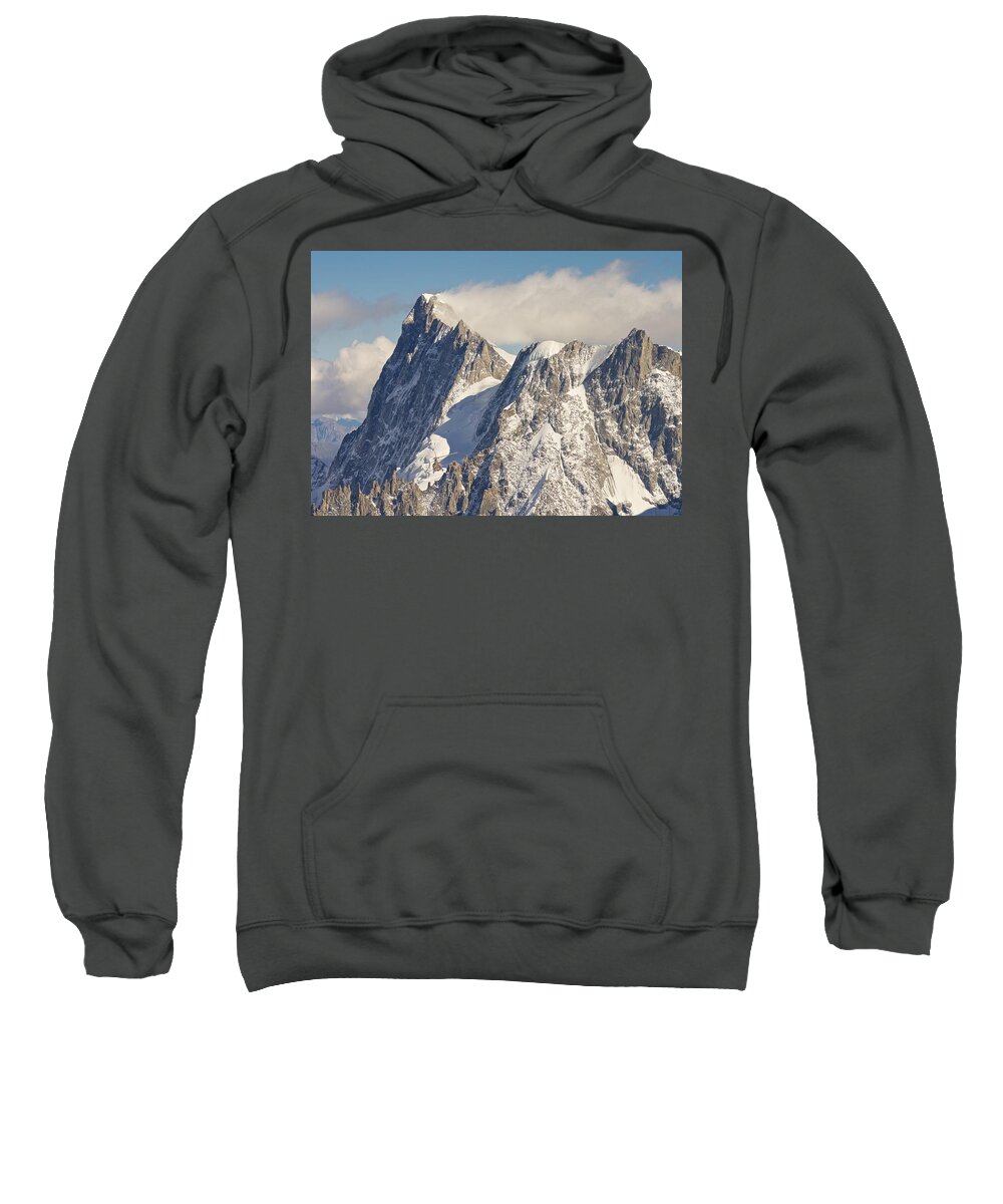 Aiguille Du Midi Sweatshirt featuring the photograph Mountain Rescue by Stephen Taylor