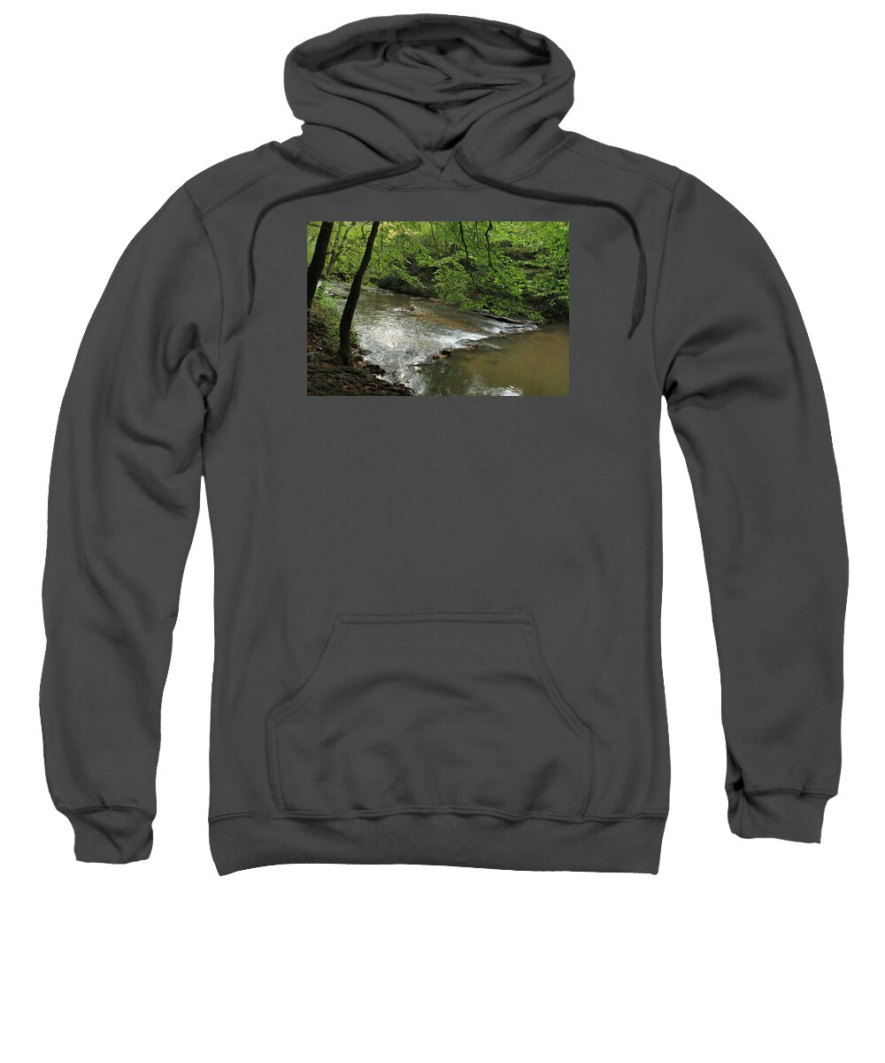 Mountain Stream Sweatshirt featuring the photograph Mountain Stream II by Karen Ruhl