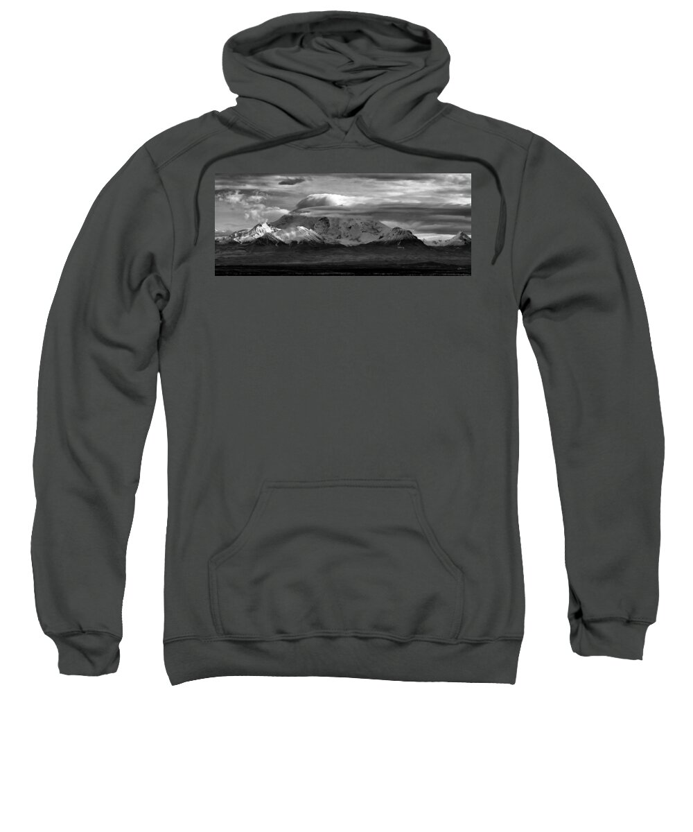 Alaska Sweatshirt featuring the photograph Mt Drum by Ed Boudreau