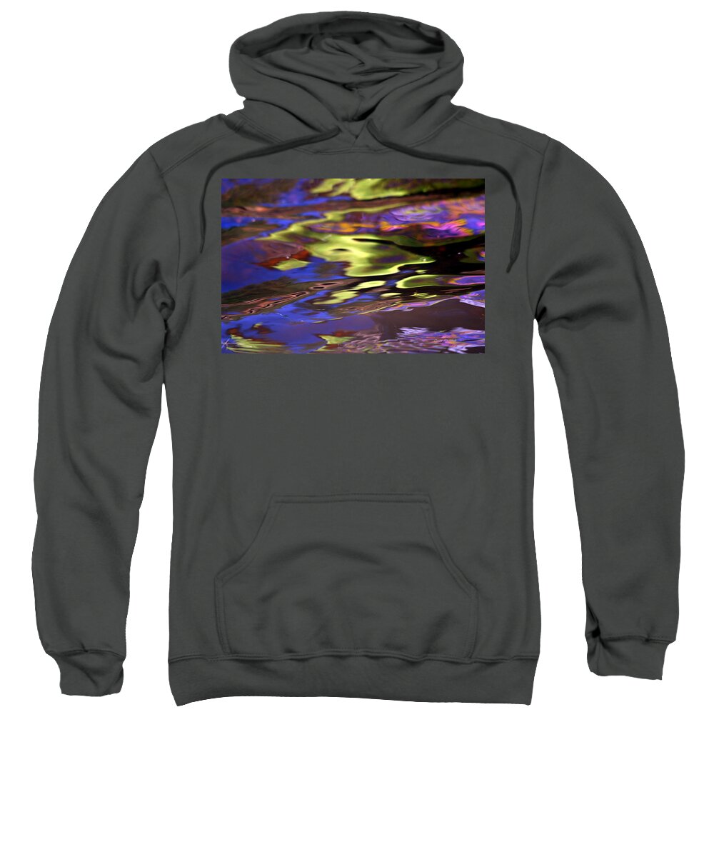 Water Sweatshirt featuring the photograph Mystic Topaz by Donna Blackhall