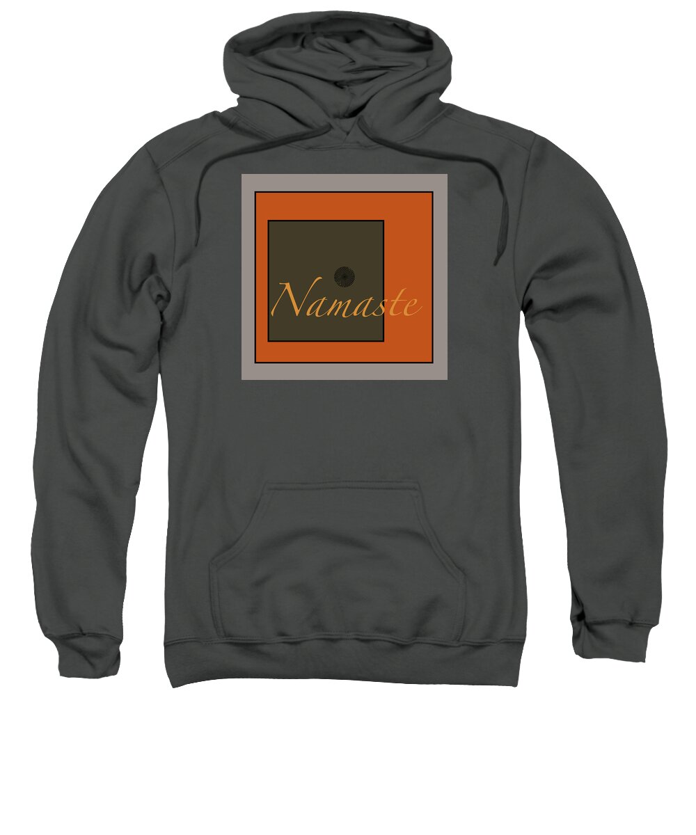 Namaste Sweatshirt featuring the digital art Namaste by Kandy Hurley