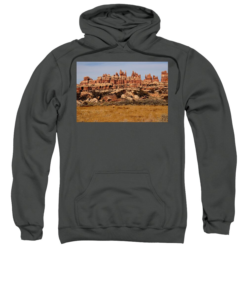 Geology Sweatshirt featuring the photograph Needles at Canyonlands by Tranquil Light Photography