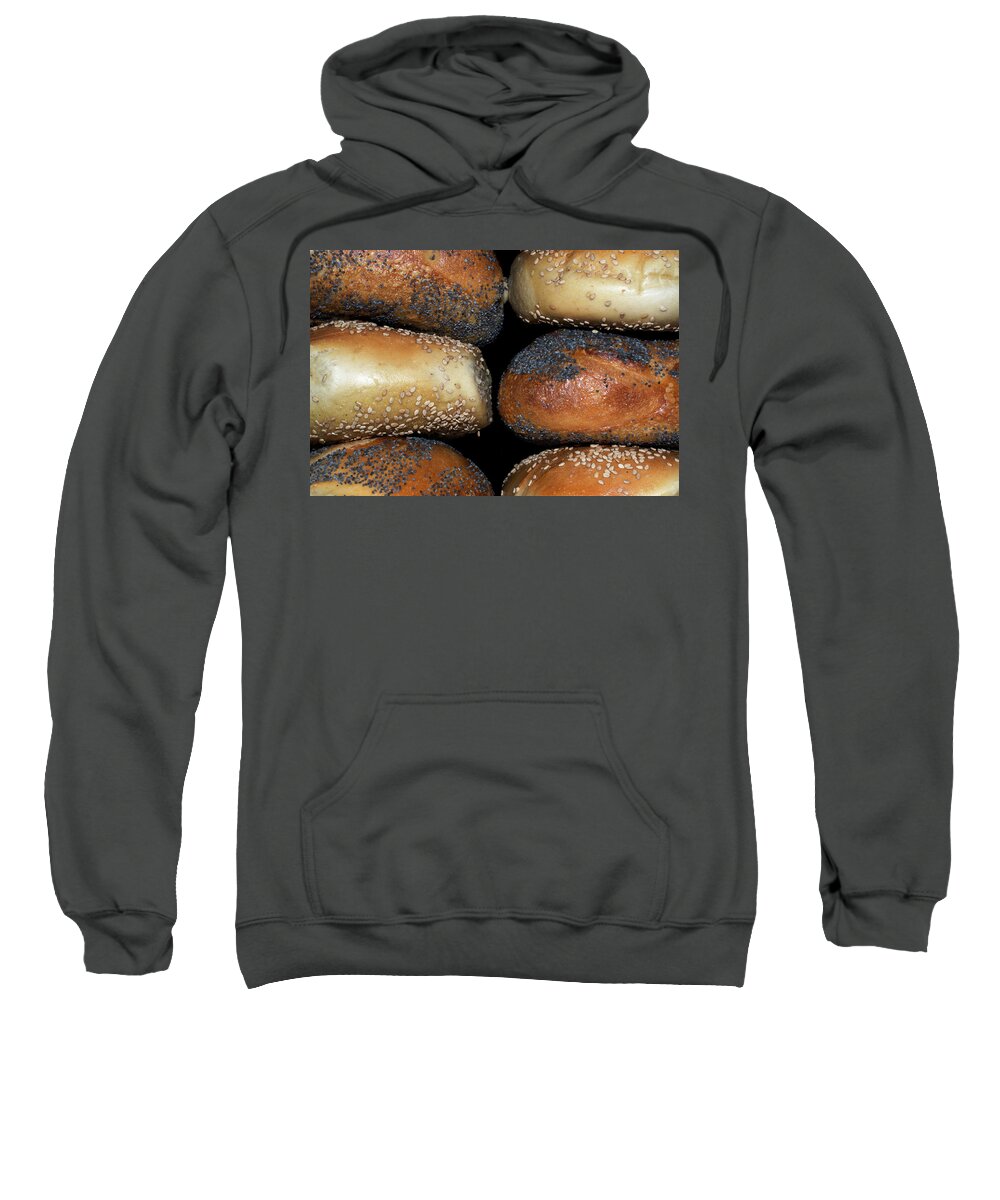Bagels Sweatshirt featuring the photograph New York Bagels by Sandi Kroll