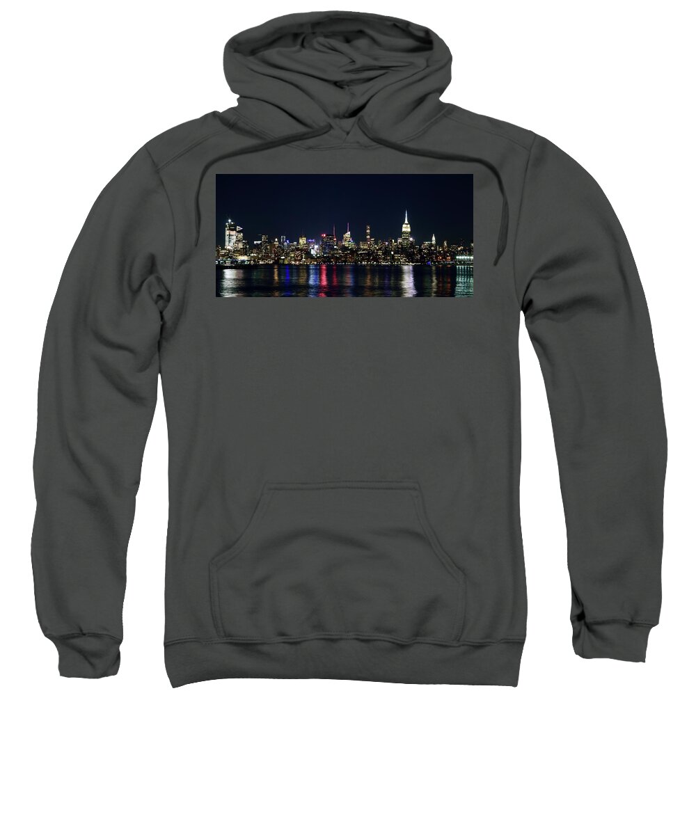 Skyline Sweatshirt featuring the photograph New York Skyline by Daniel Carvalho