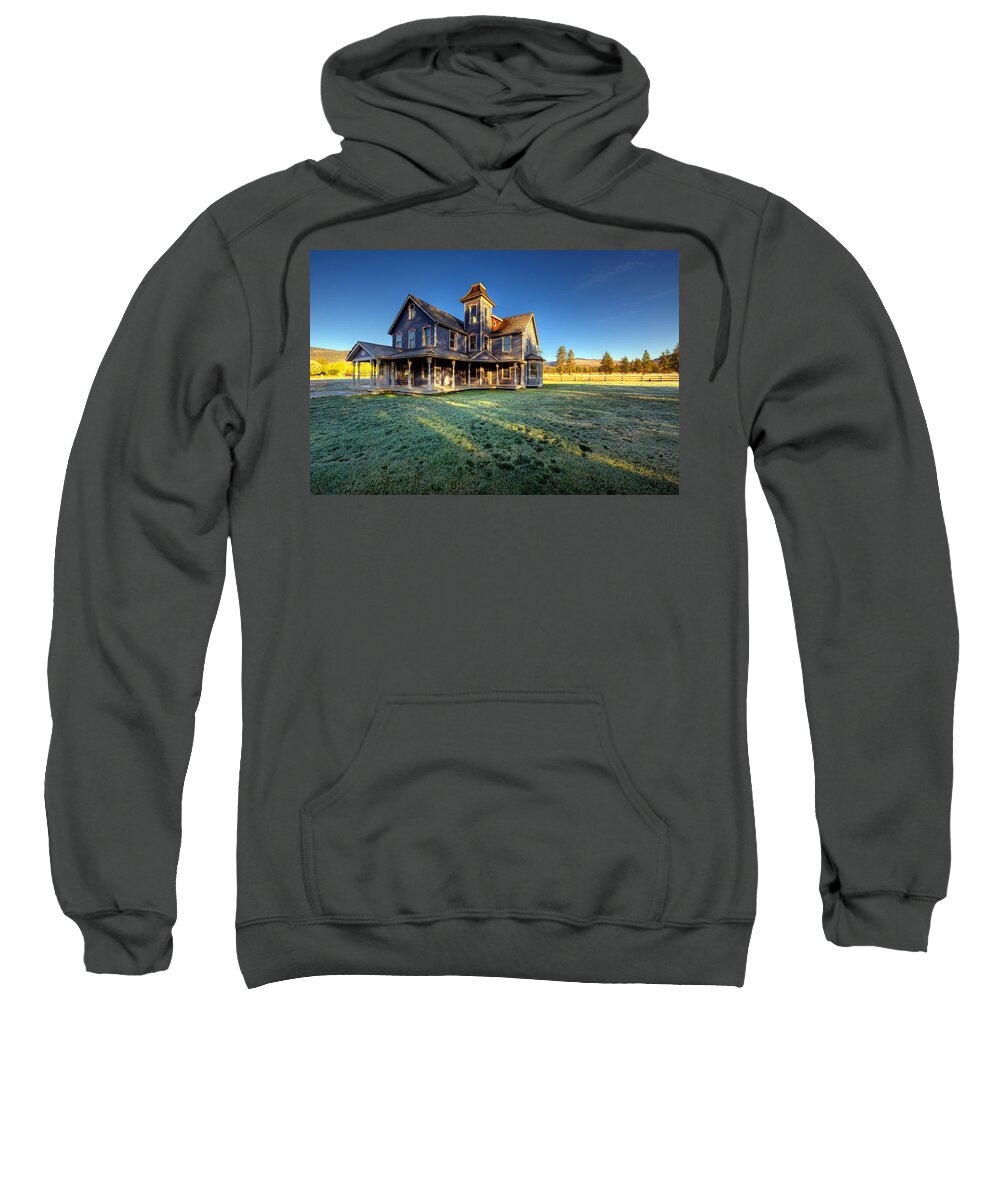 Bc Sweatshirt featuring the photograph Nicolas Haunted House II by Paul W Sharpe Aka Wizard of Wonders