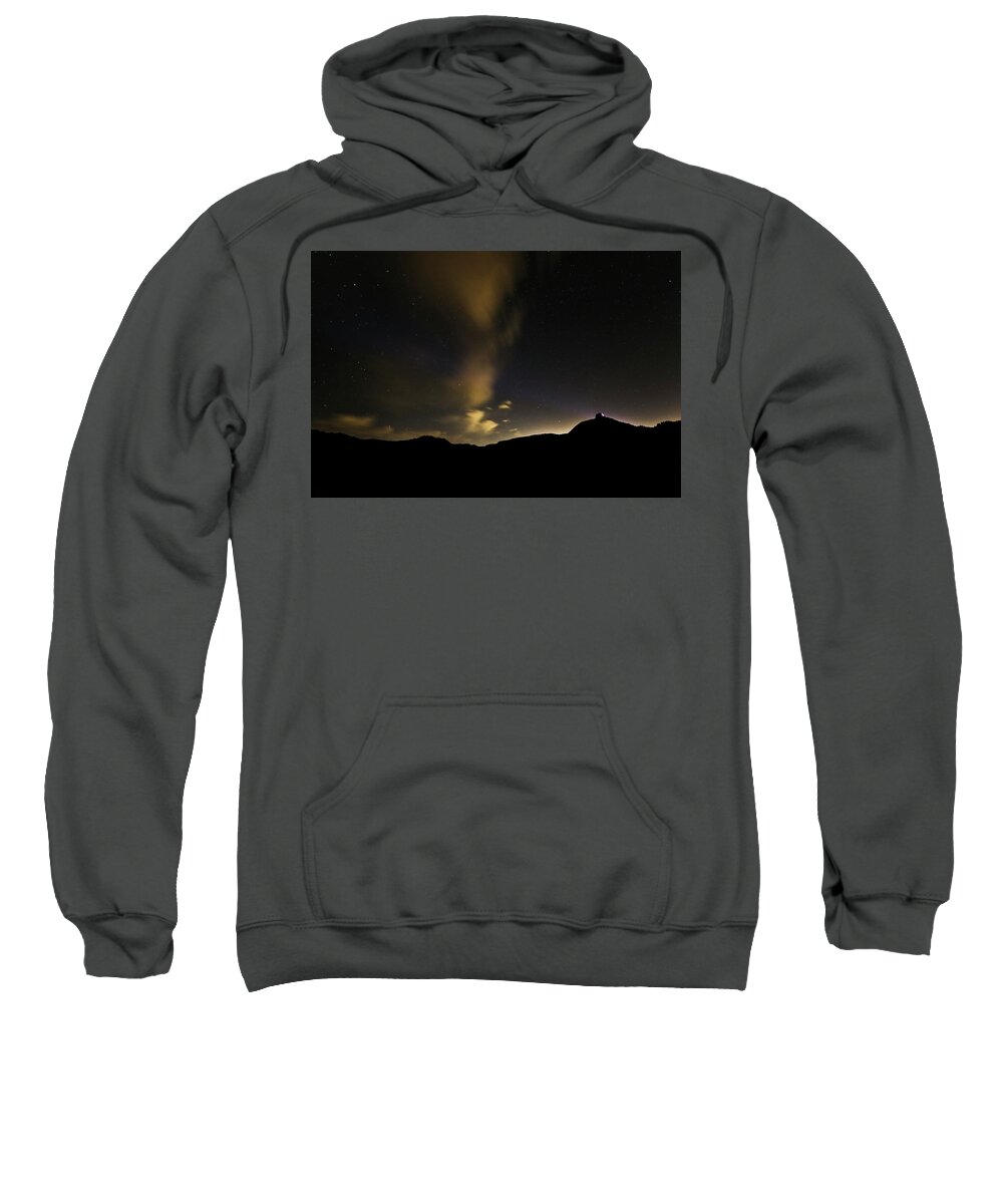 Print Sweatshirt featuring the photograph Night time at Palo Duro Canyon State Park - Texas by Ryan Crouse