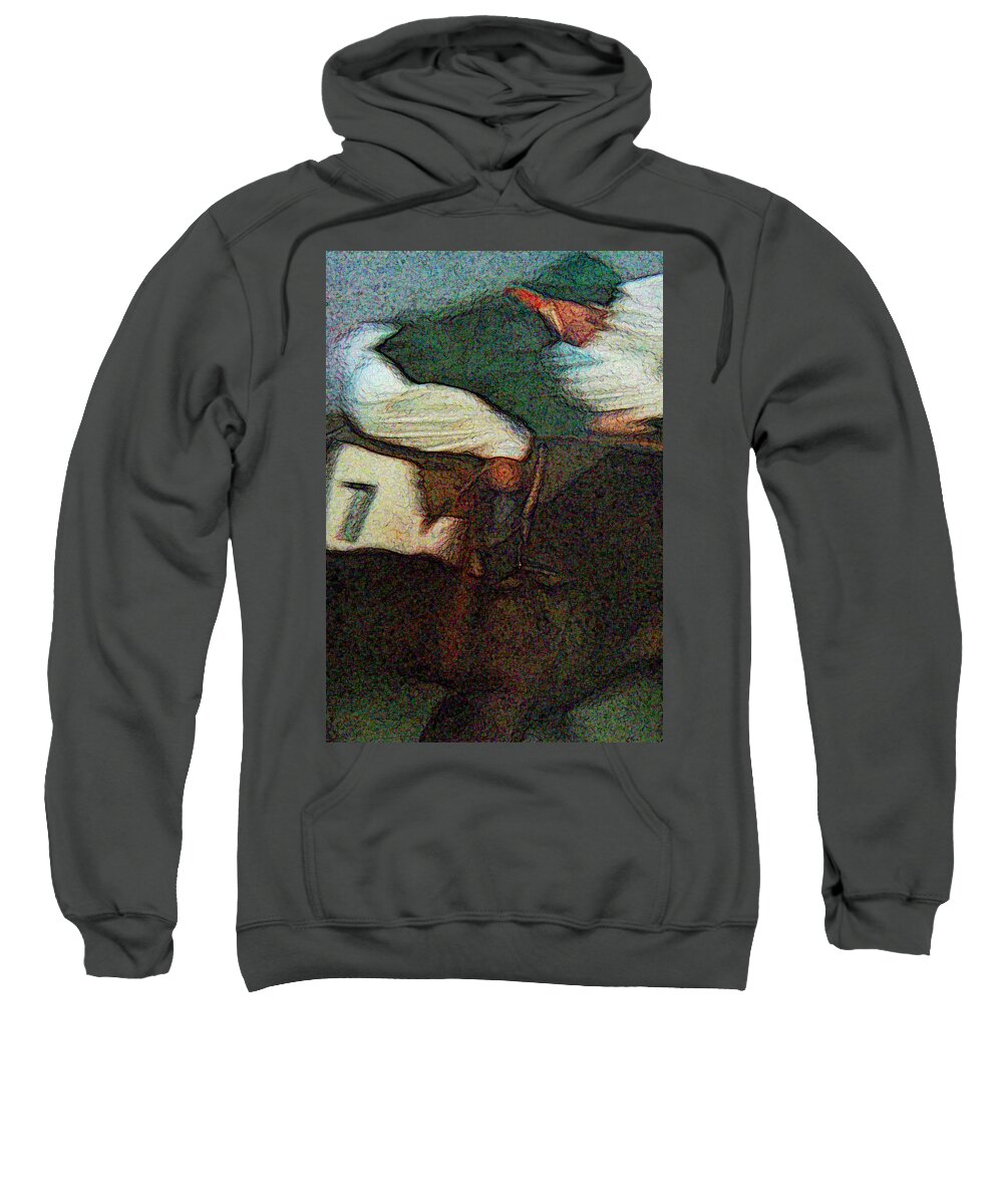 Abstract Sweatshirt featuring the painting No. 7 by Susan Esbensen