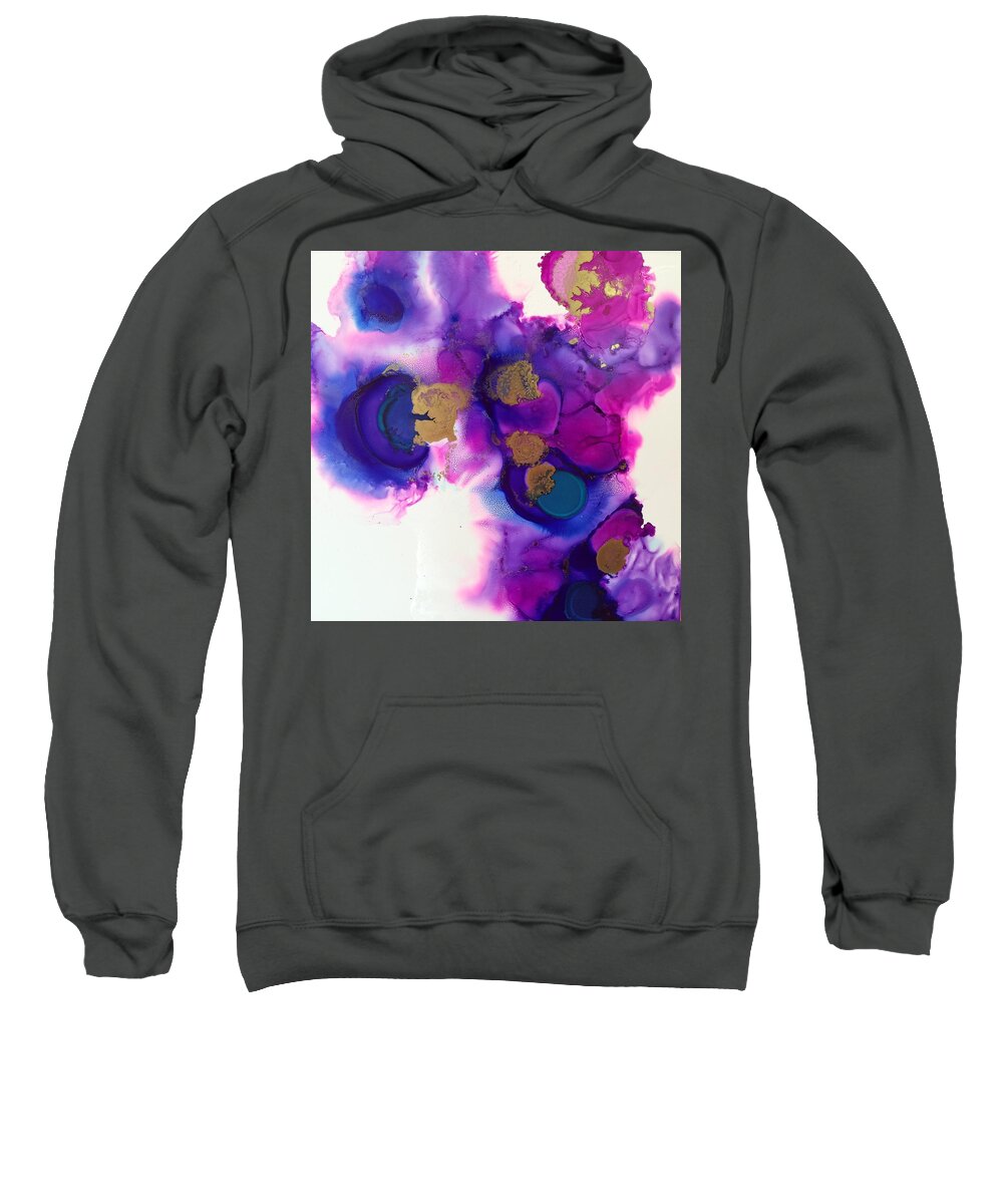 No Words Necessary. How Exquisite It Is Sweatshirt featuring the painting No Words by Tara Moorman