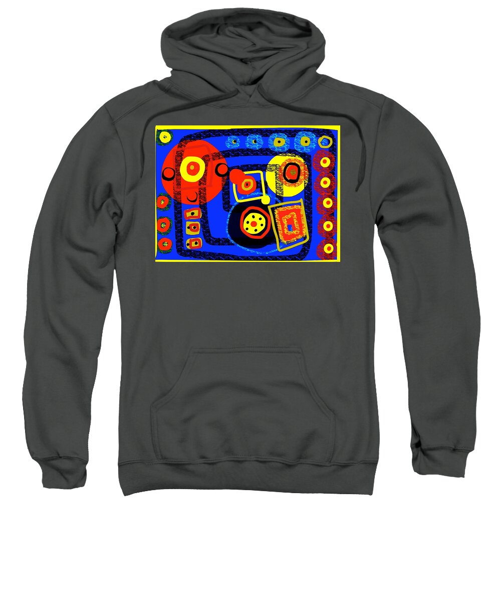 Luciano Pavarotti Sweatshirt featuring the digital art Notes to Music in Memoriam to Luciano Pavarotti by Susan Fielder