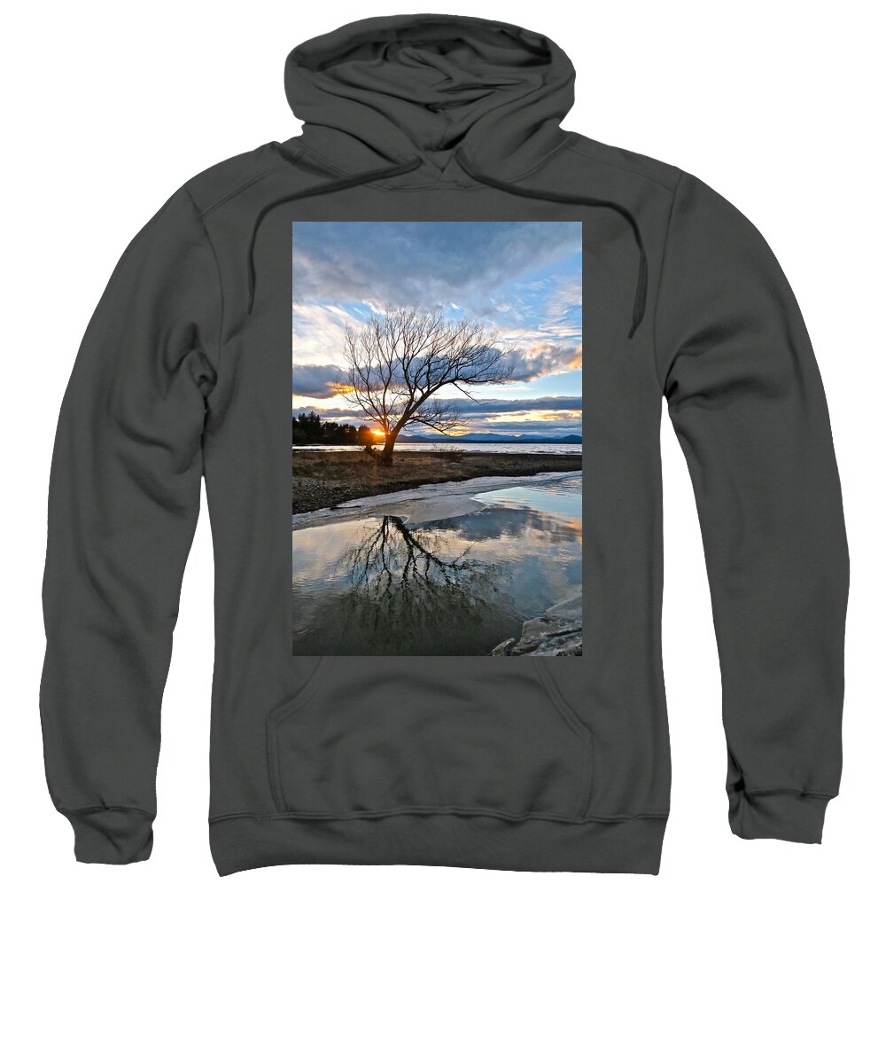 Lake Champlain Sweatshirt featuring the photograph Notice by Mike Reilly