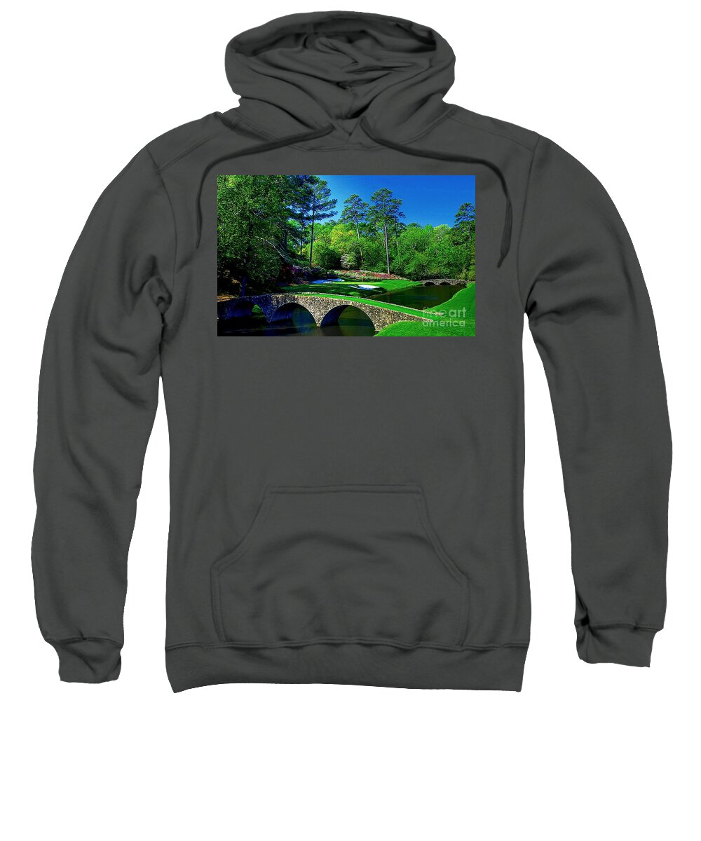 Golf Sweatshirt featuring the digital art Number 12 by Michael Graham