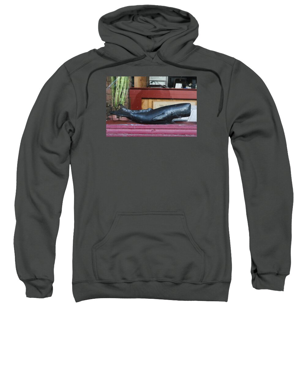 Sperm Whale Sweatshirt featuring the photograph Office Whale by David Ralph Johnson