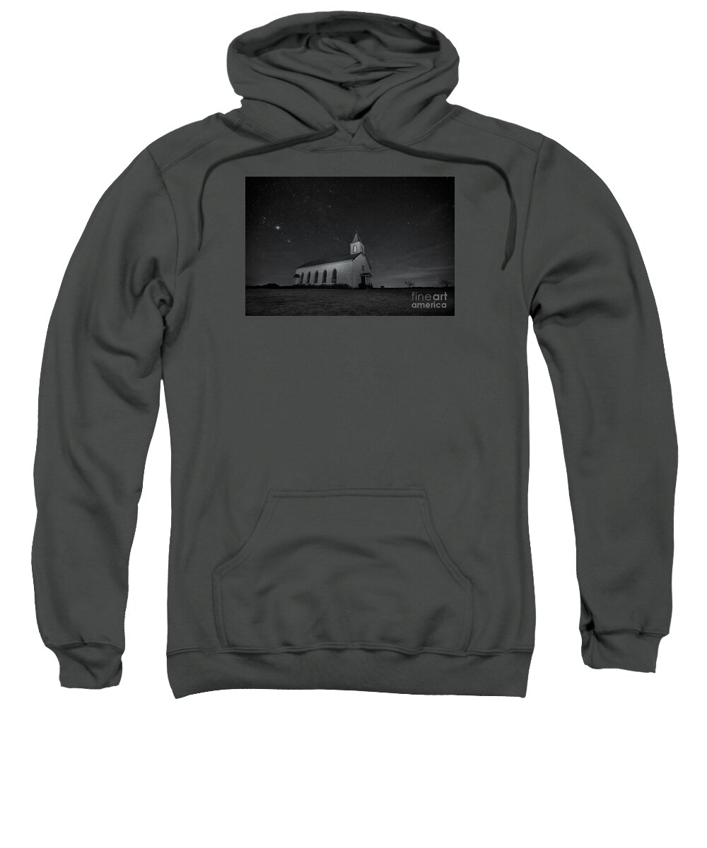 Abandoned Church Sweatshirt featuring the photograph Old country Church by Keith Kapple