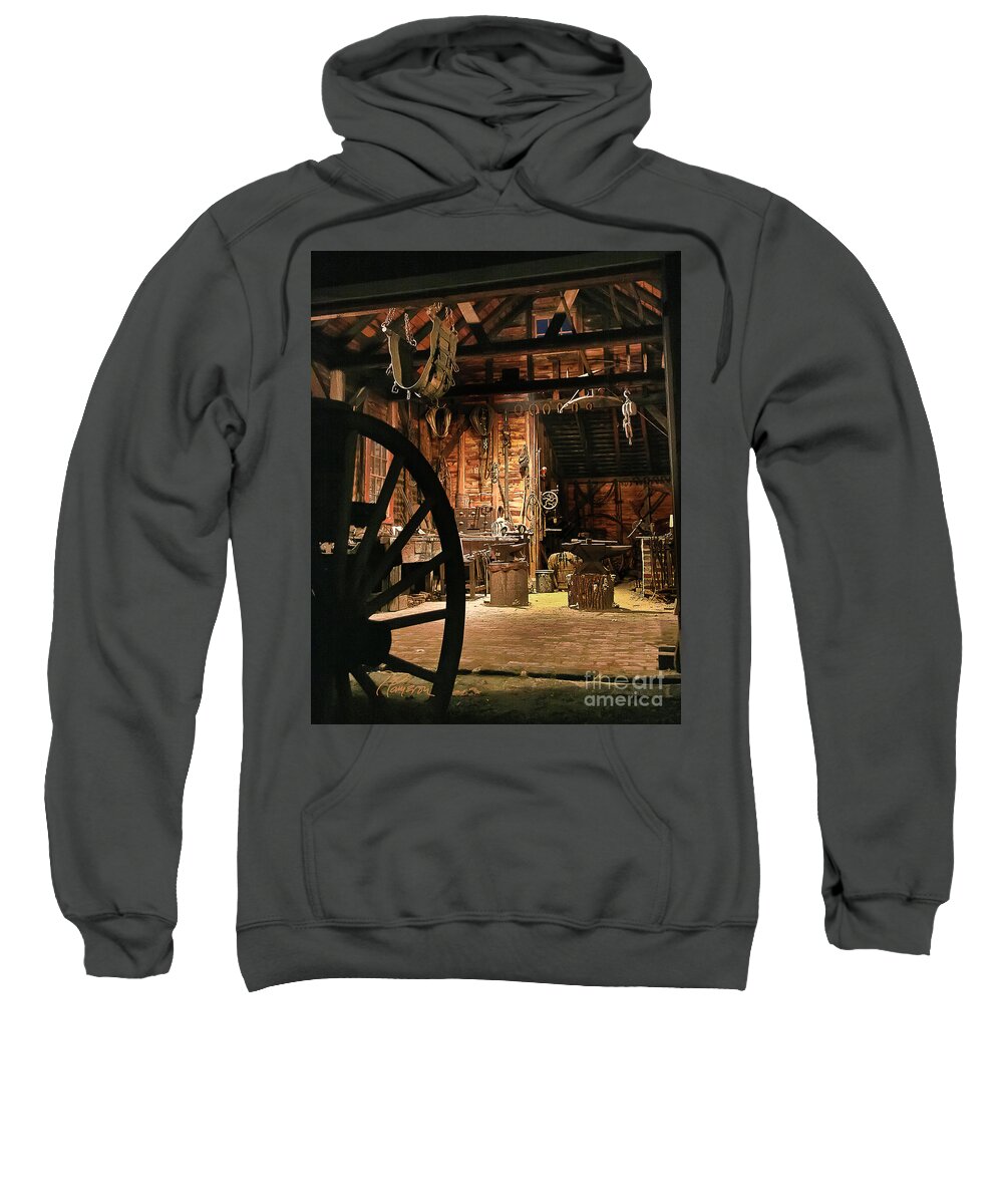 Forge Sweatshirt featuring the photograph Old Forge by Tom Cameron