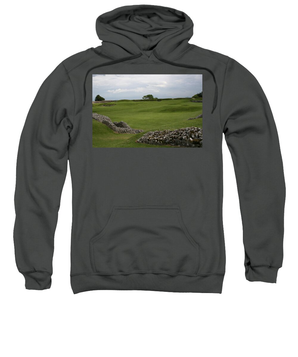 Old Sweatshirt featuring the photograph Old Sarum by Mary Mikawoz
