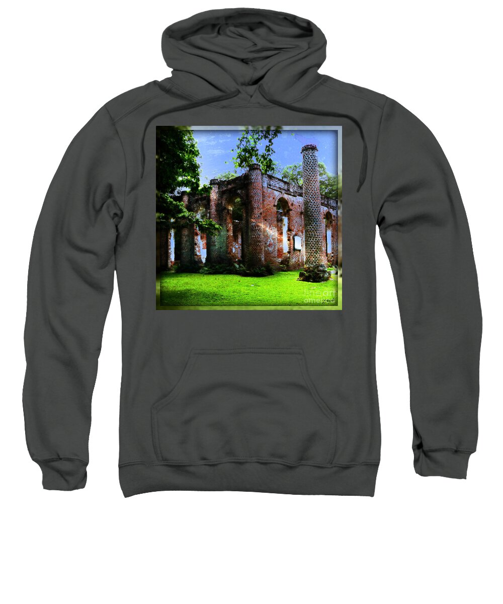 Church Sweatshirt featuring the photograph Old Sheldon Church II by Leslie Revels