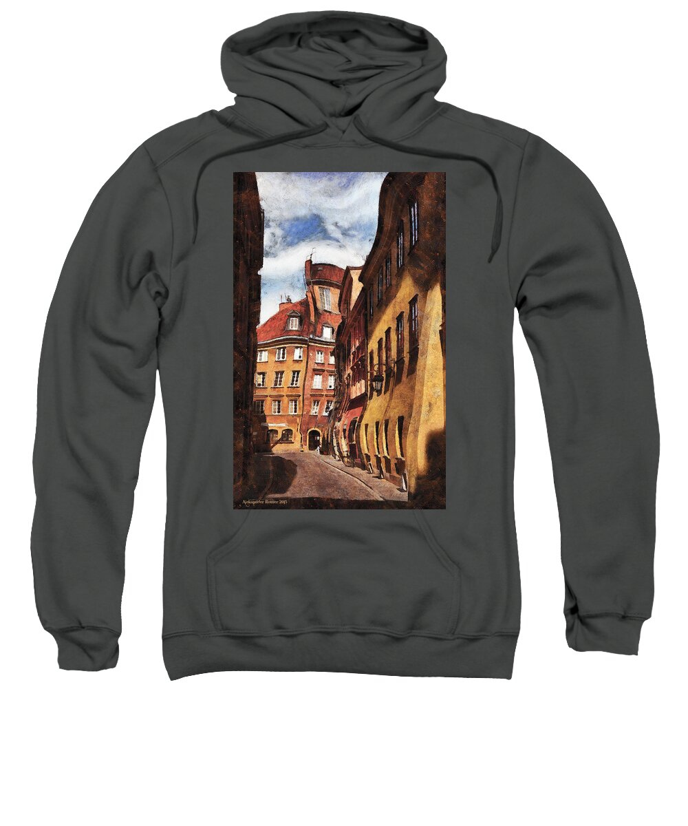  Sweatshirt featuring the photograph Old Town in Warsaw # 22 by Aleksander Rotner