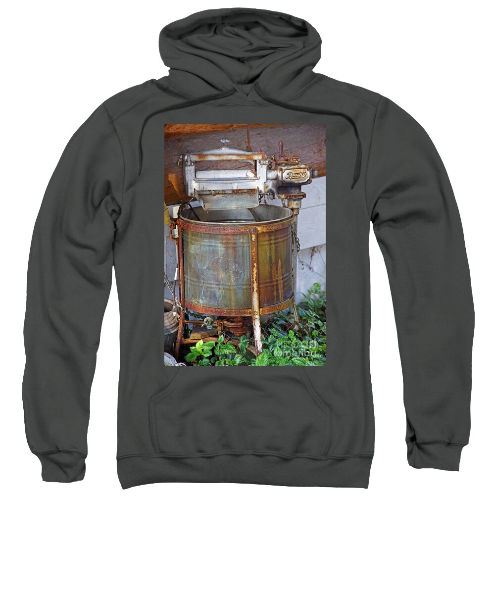 Ringer Washer Sweatshirt featuring the photograph Old Washing Machine by Randy Harris