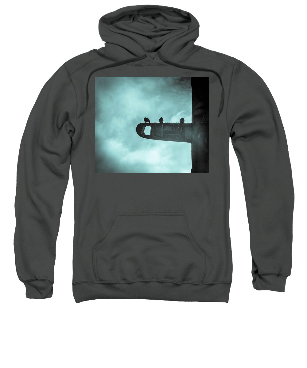 Seattle Sweatshirt featuring the photograph Ominously Seatlle by D Justin Johns