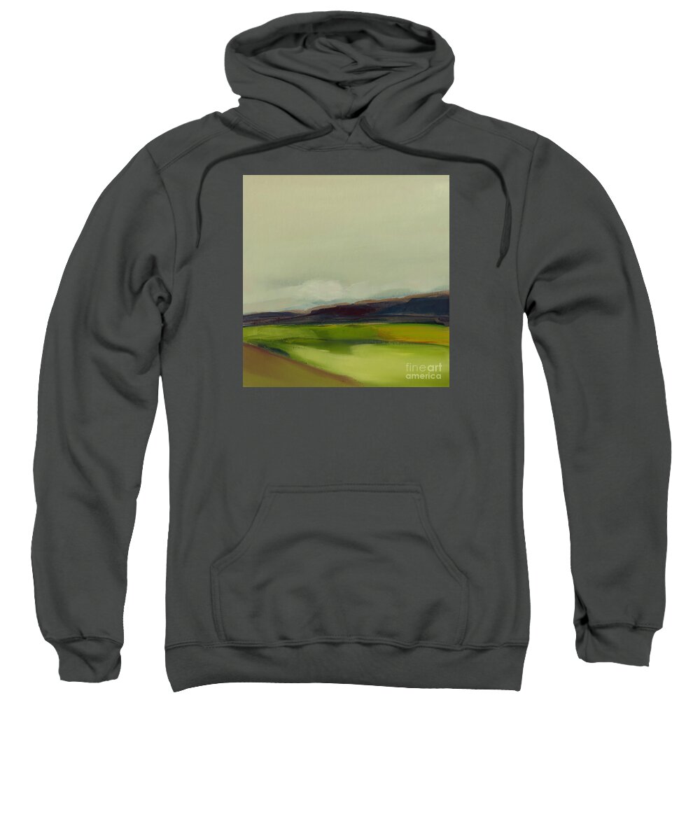 Landscape Sweatshirt featuring the painting On the Road by Michelle Abrams