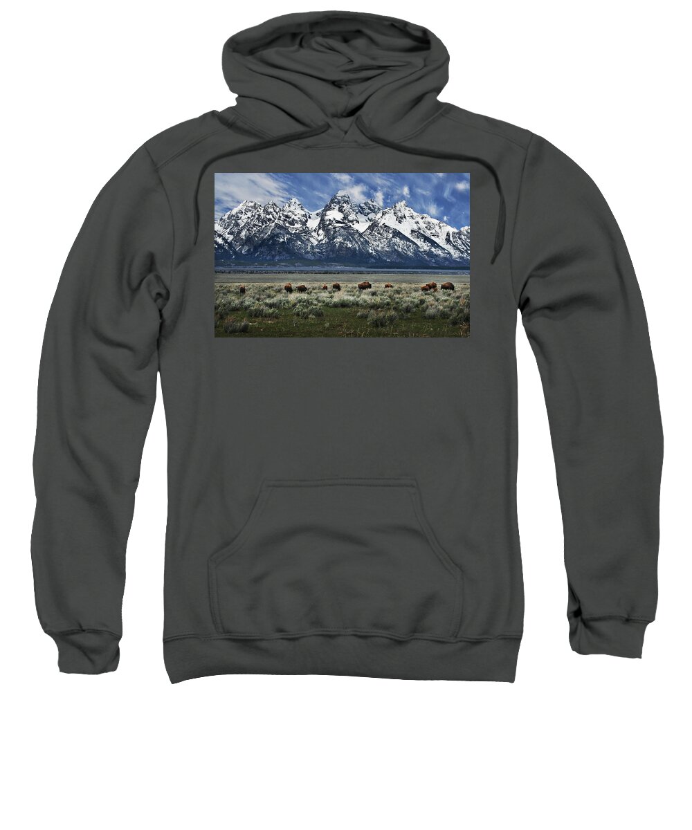 Mountains Sweatshirt featuring the photograph On to Greener Pastures by John Christopher