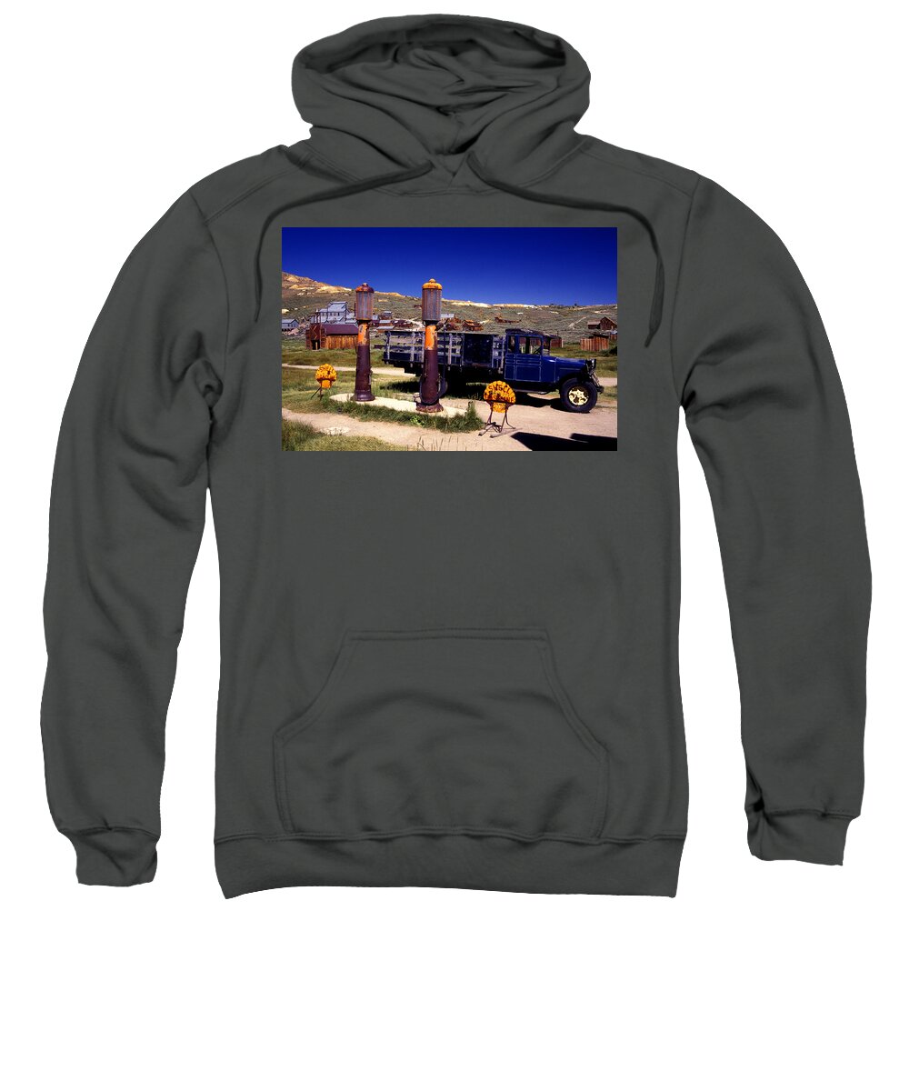 Bodie Sweatshirt featuring the photograph Out of Gas by Paul W Faust - Impressions of Light
