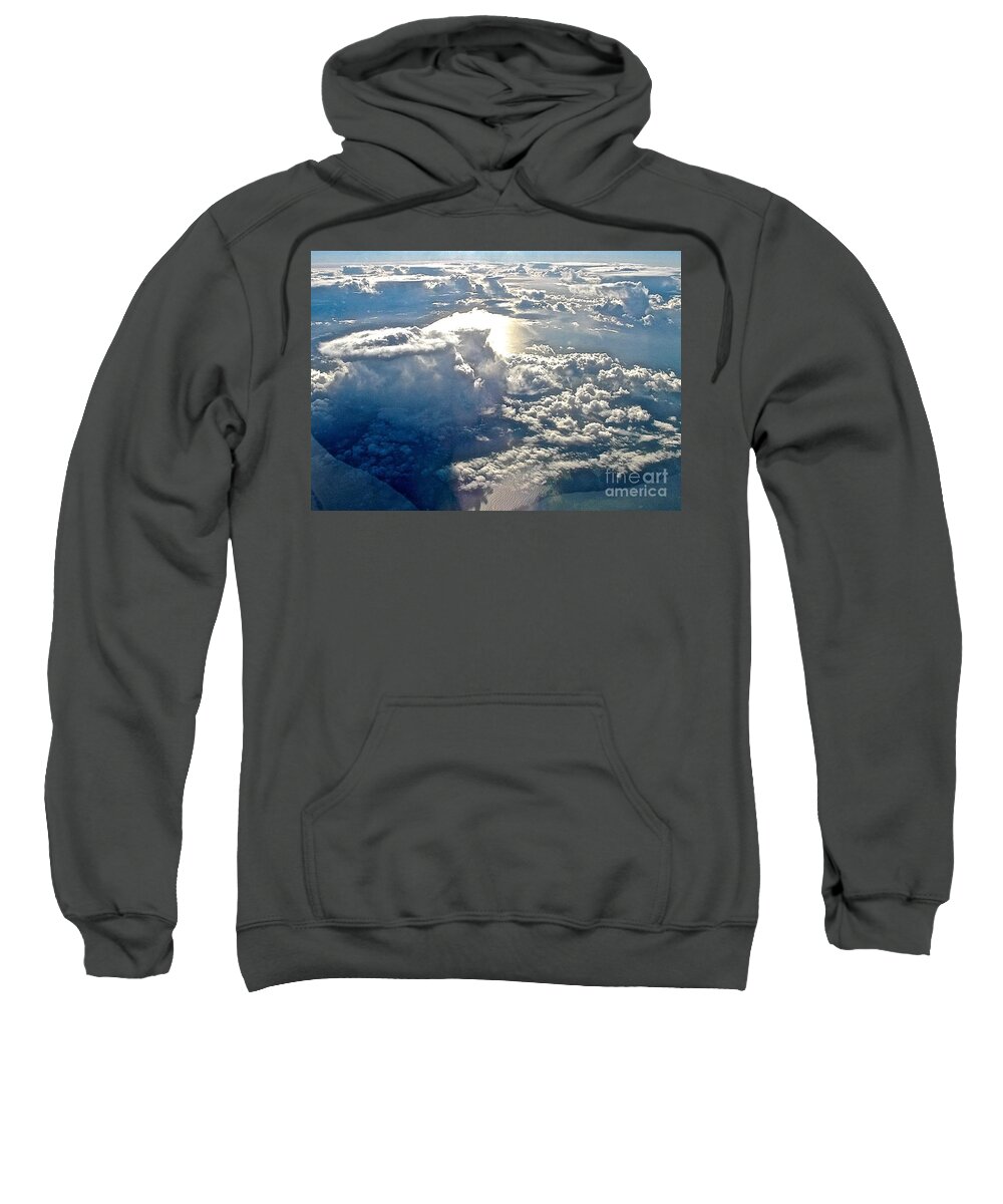 Clouds Sweatshirt featuring the photograph Over The Clouds by Elisabeth Derichs