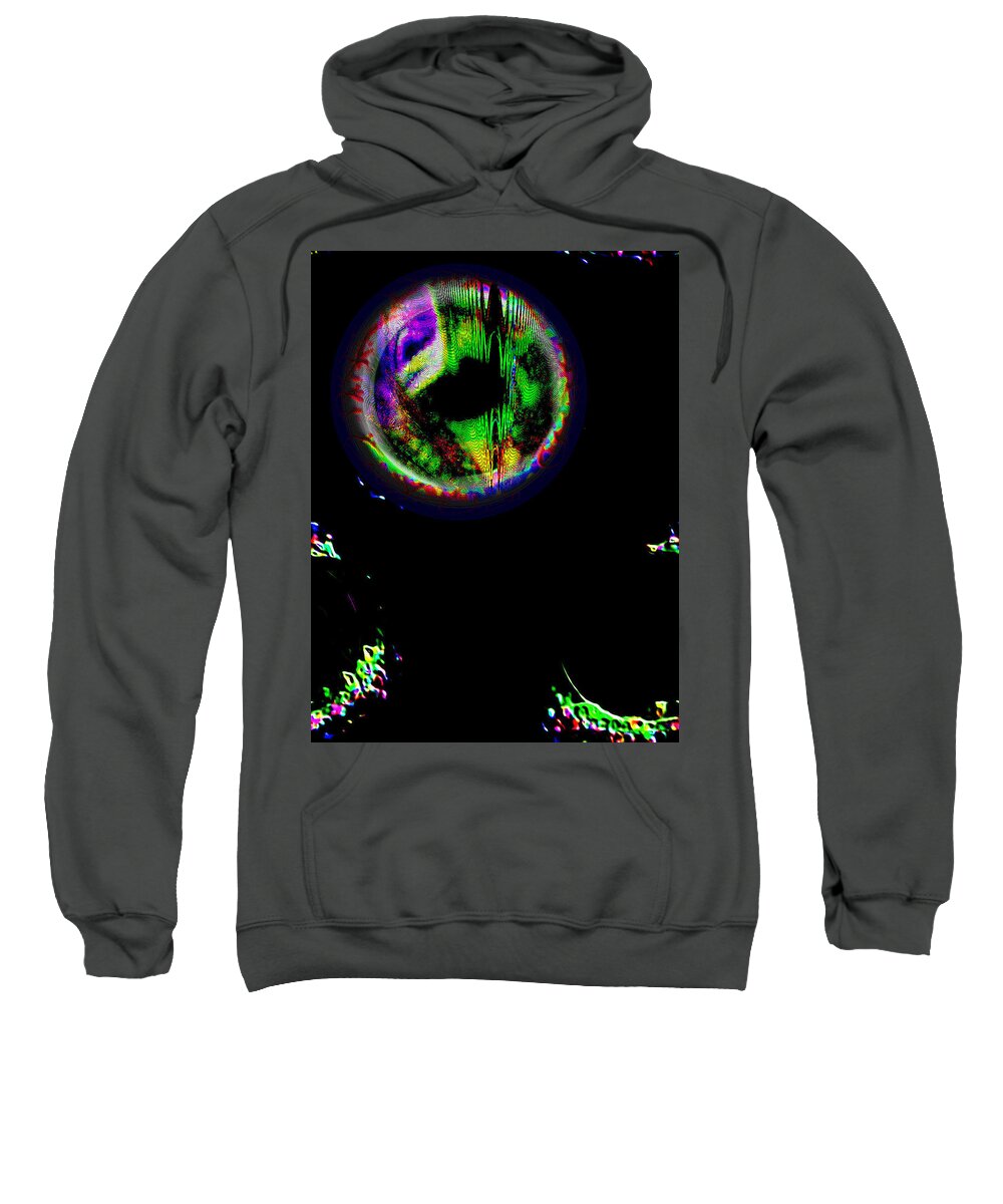 Photos ' Abstract ' Art ' Sweatshirt featuring the digital art Oxygene Part 11 by The Lovelock experience