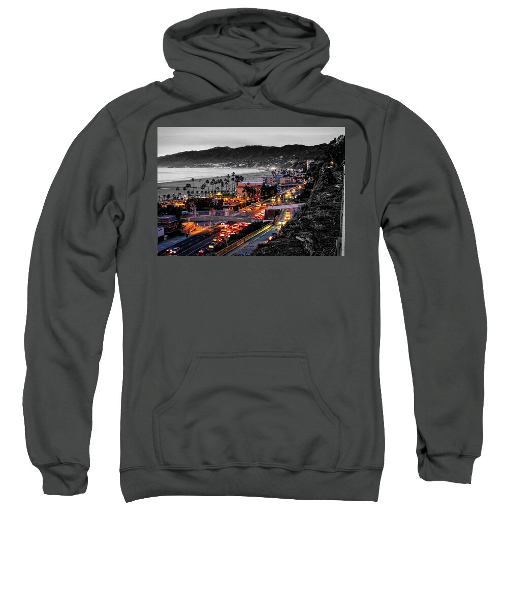 Pacific Coast Highway Sweatshirt featuring the photograph P C H At Twilight by Gene Parks