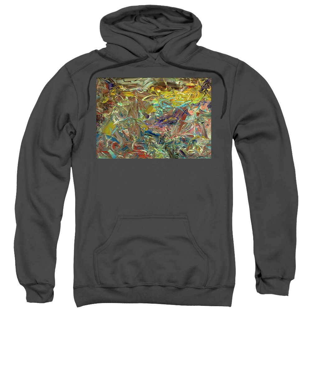 Abstract Sweatshirt featuring the painting Paint number46 by James W Johnson
