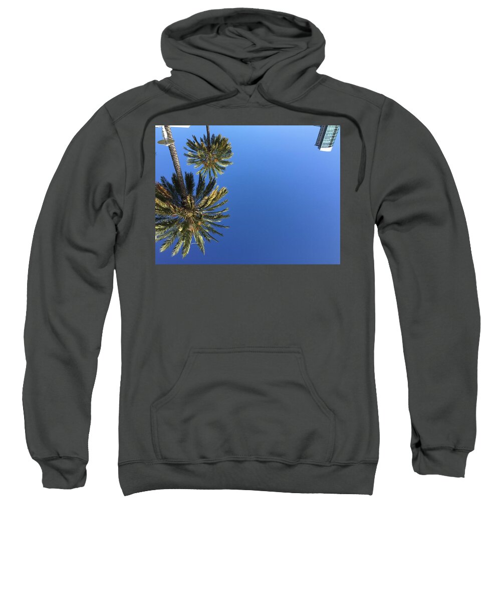  Sweatshirt featuring the photograph Palms by San Diego California
