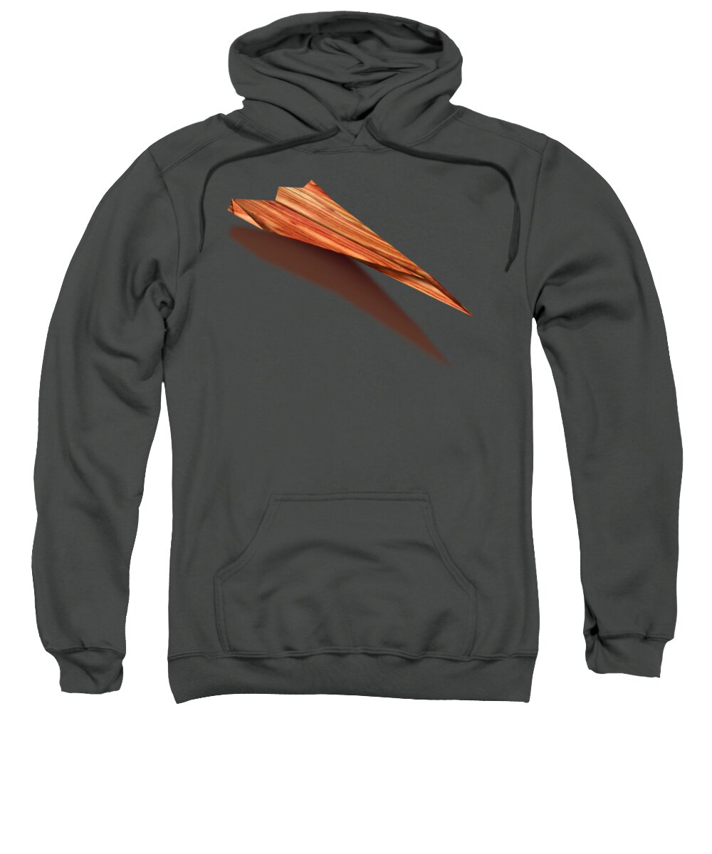 Aircraft Sweatshirt featuring the photograph Paper Airplanes of Wood 4 by YoPedro